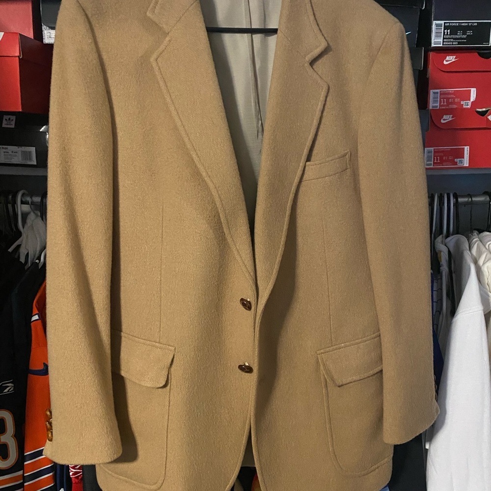 Aldo Rossini Classic Camel Hair Tan Blazer